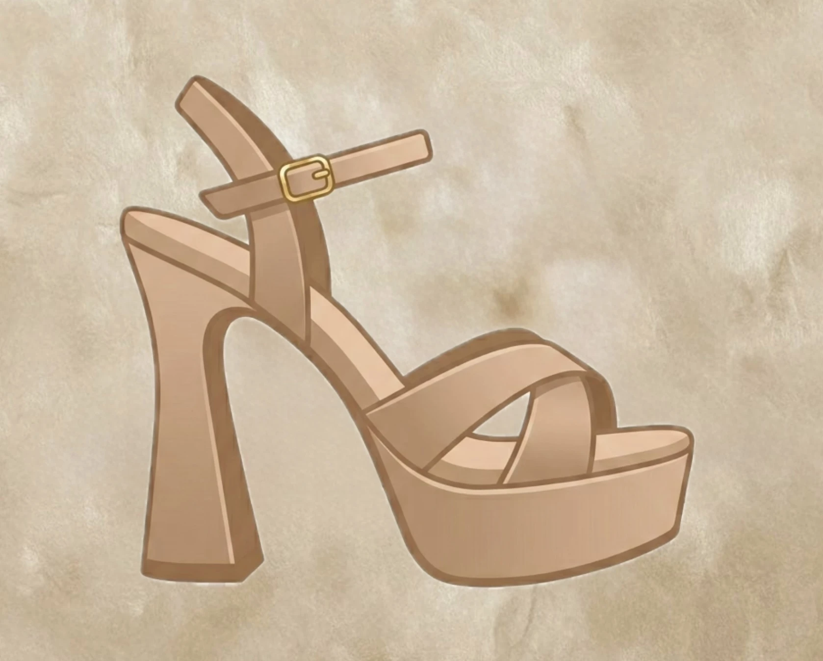 صندل كعب رسمي 14سم